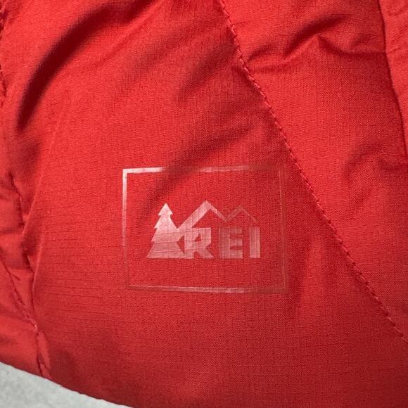 REI Women's Plus Size  Down Puffer Vest Red Orange Size XL Fall Winter Gorpcore - Picture 3 of 9